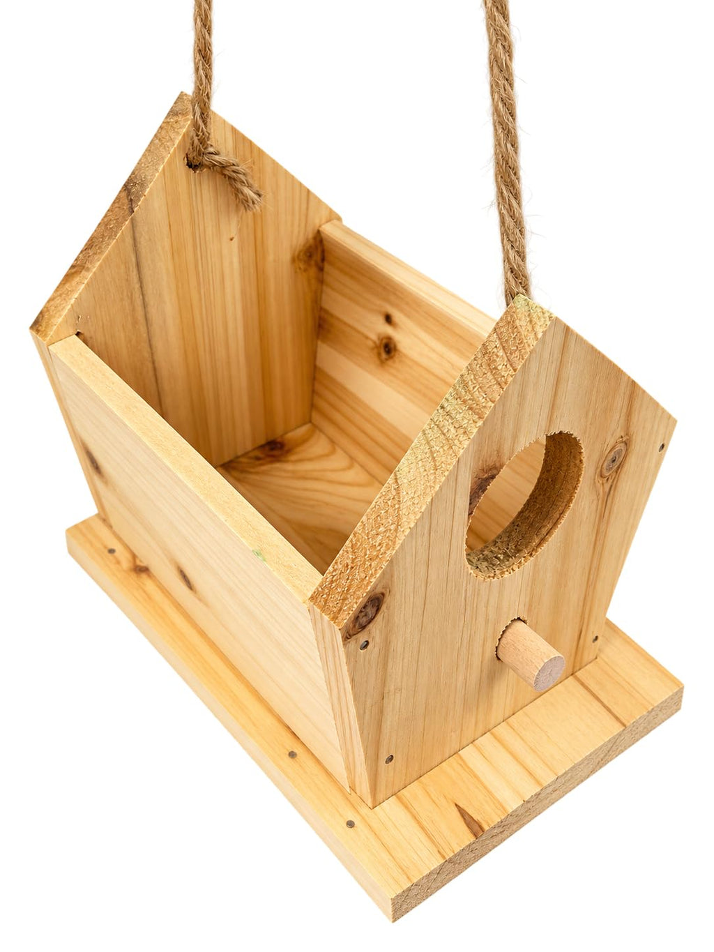 BeBuy24 Nistkasten 2er-Set aus Holz – Vogelhäuser mit grünem Dach