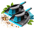 BeBuy24 Kehrset 2er-Set – Handfeger & Kehrschaufel mit Gummilippe