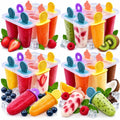 BeBuy24 Eisformen 4er-Set mit je 8 Fächern – Eis am Stiel selber machen